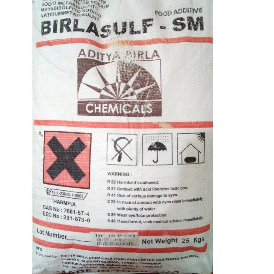 

[KODE NTB08] SODIUM METABISULFIT / SODIUM METABISULPHITE / SMS / NATRIUM || 1 kg