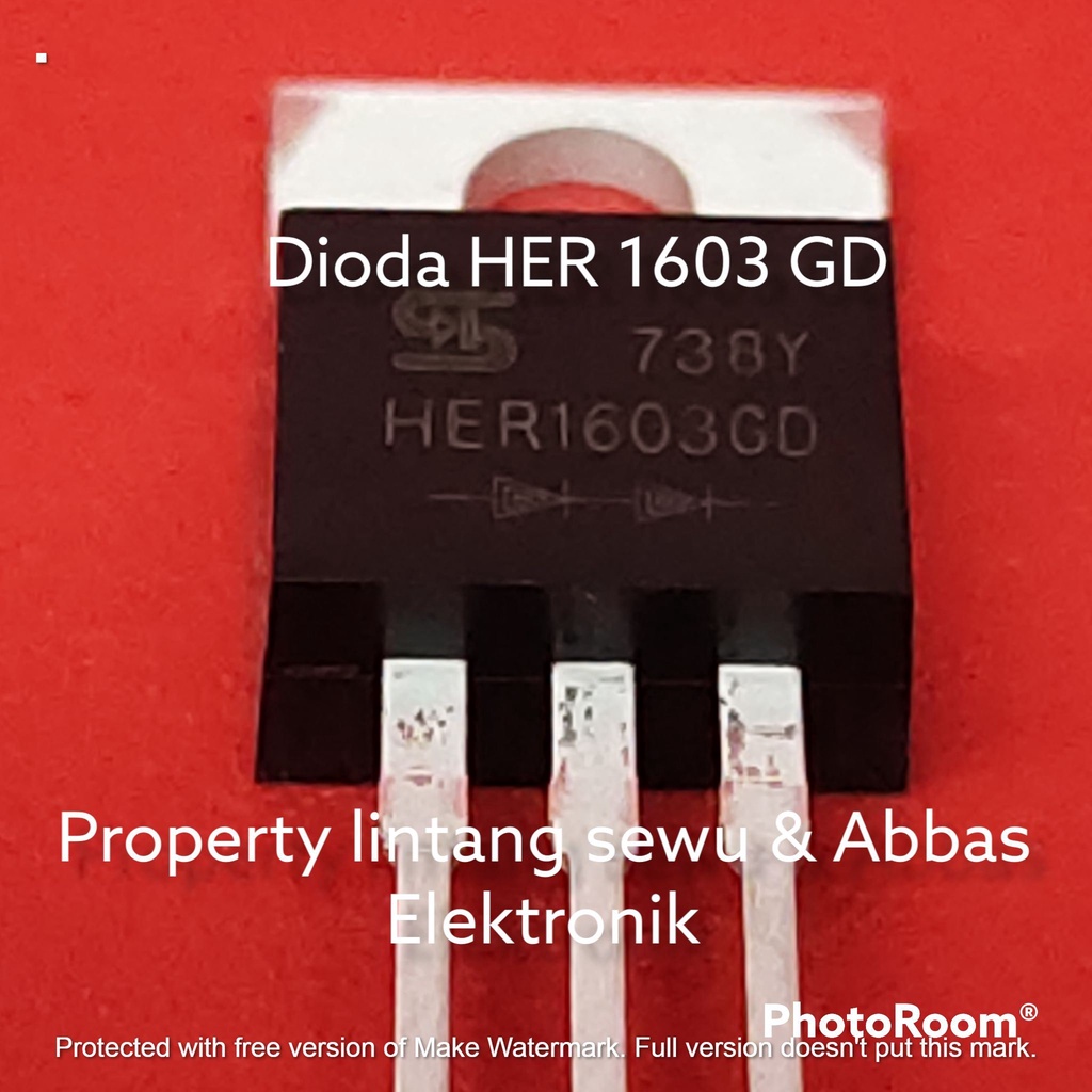 DIODA HER1603GD HER 1603 GD DUAL DIODA