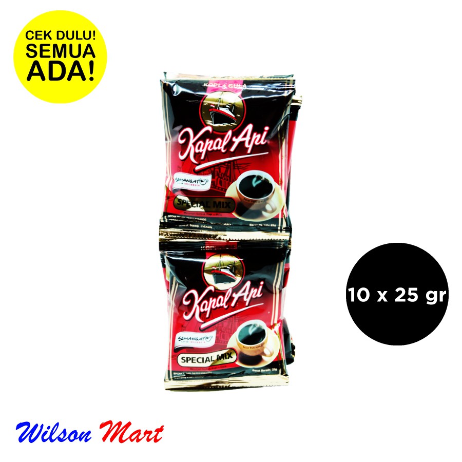 

KAPAL API SPECIAL MIX ISI 10 X 25 GRAM RENCENG