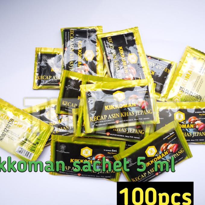 

Sale Kecap Asin Kikkoman Soy Sauce 5 Ml Sachet 100 Pcs