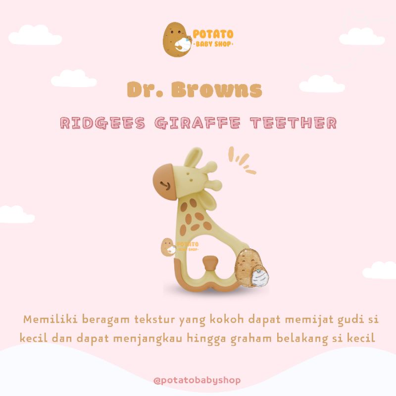 Dr Brown's Massaging Teether Ridgees Giraffe - Drbrown