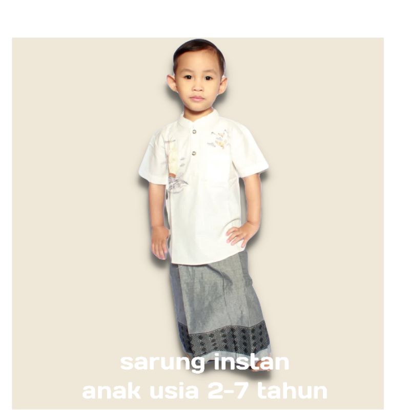 Sarung praktis model Rok//Sarung instan anak usia 2-10 th
