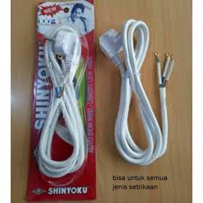 COD Kabel Setrika Shinyoku Arde 3 Kabel 1.8 Meter | Kabel Gepeng Shinyoku 2 Kabel 1.8 Meter