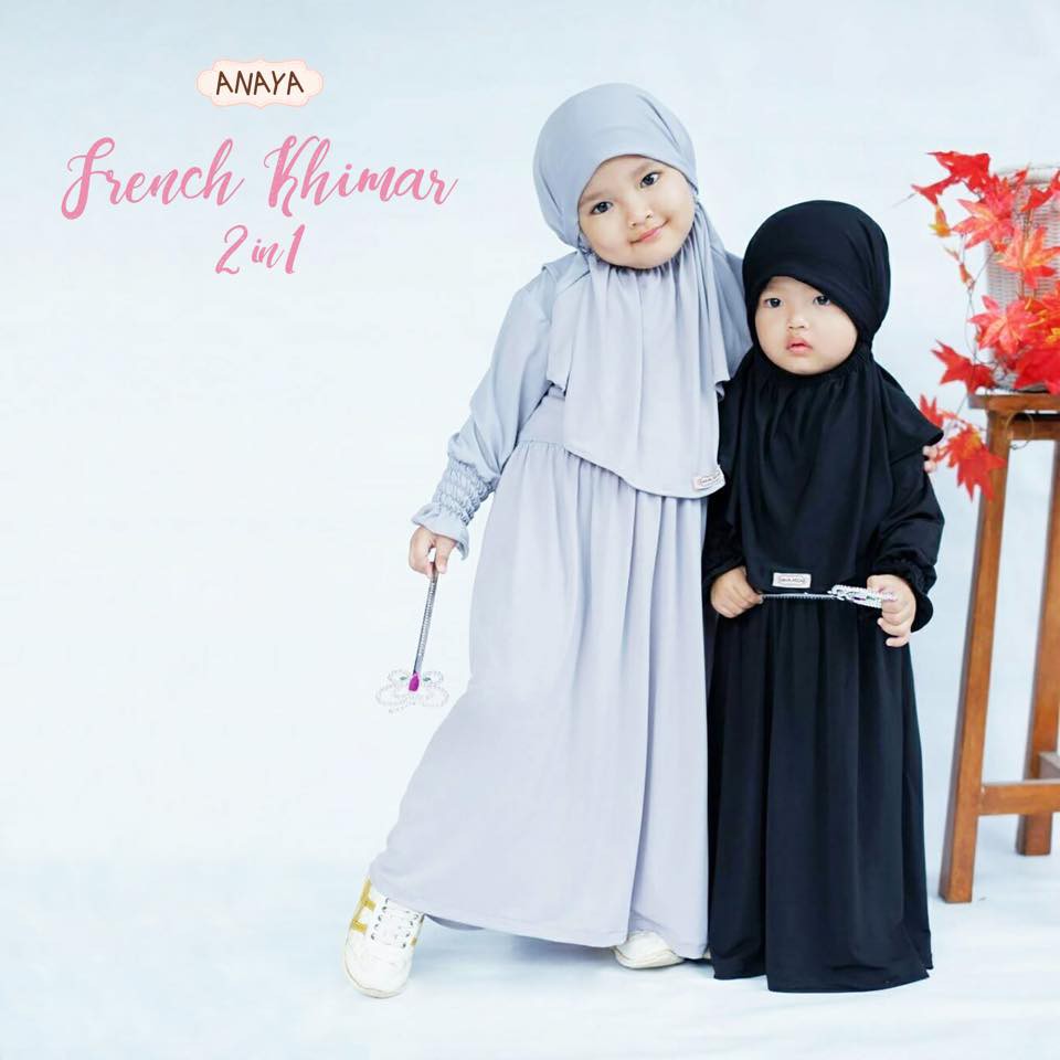 Gamis Bayi dan Anak HAWA Daily FRENCH khimar set⁣ By Anaya