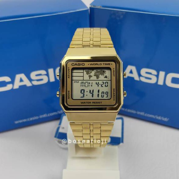 CASIO A500WGA-9DF GOLD ORIGINAL - JAM TANGAN CASIO DIGITAL