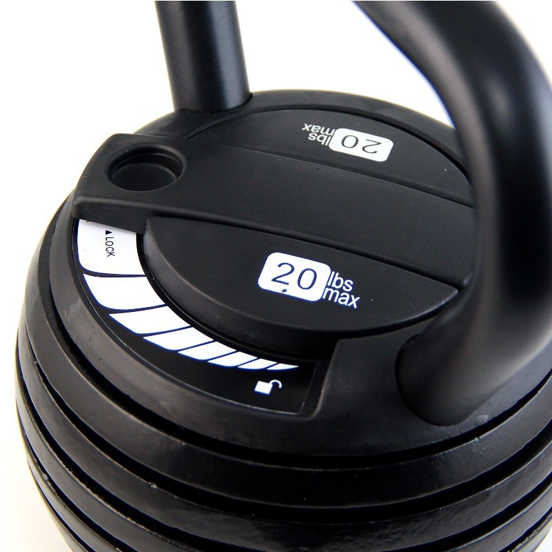 Adjustable Kettlebell 10Kg/Pembentuk Otot Lengan Kettlebell 20lbs/Alat Fitness Pemberat Tangan F213