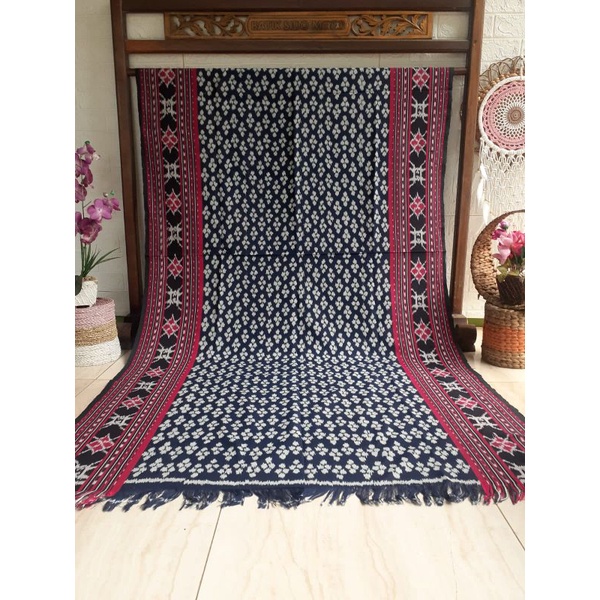 KAIN TENUN BLANKET ASLI BUKAN CAP/PRINTING TENUN ETNIK JEPARA MOTIF TORAJA