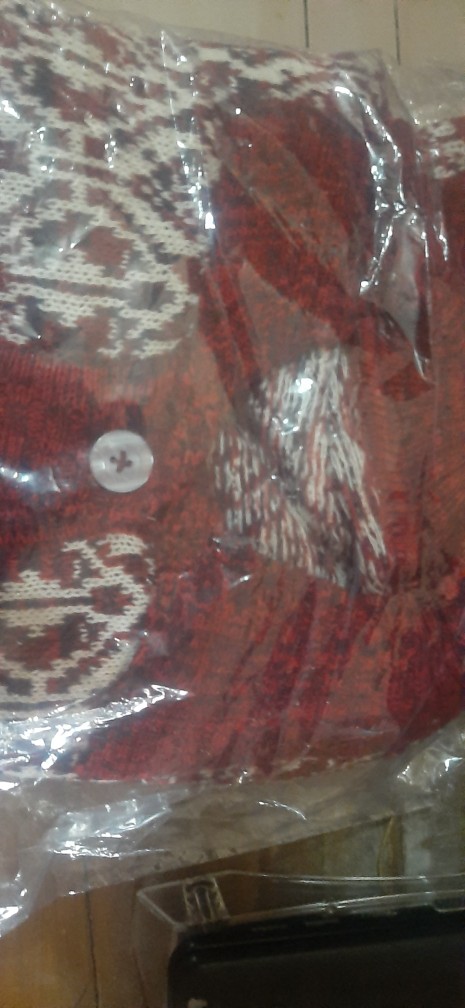 Mantel Rajut Motif Batik