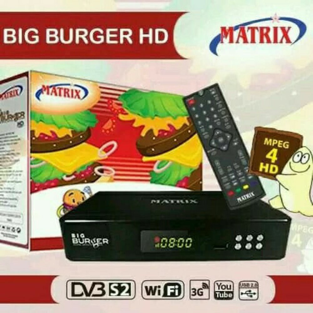 Matrix Big Burger HD New Receiver Parabola Murah dan Gratis Berkualitas