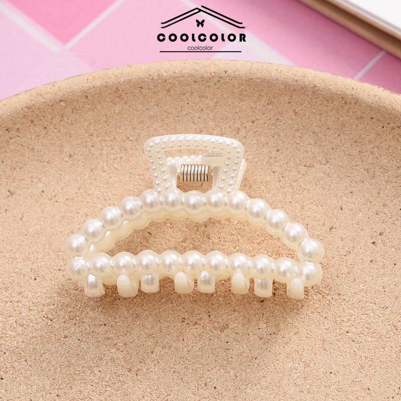 COD❤️Jepit Rambut Mutiara Kecil Korea Sederhana Elegan Temperamen Bulang Jepit Rambut Retro Aksesoris Impor Fashion Wanita