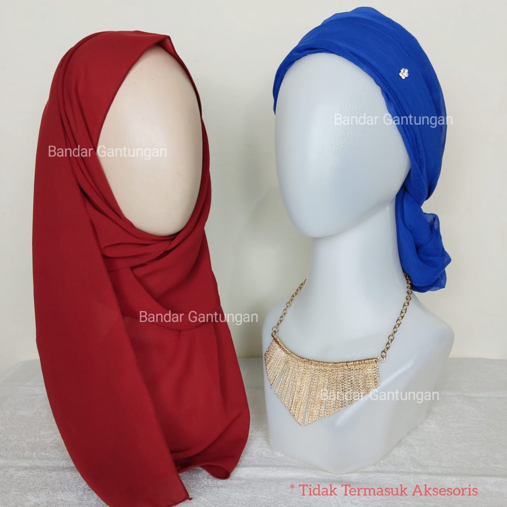 Manekin Kepala Plastik Alien Patung Kepala Cewek Dewasa Display Wig Jilbab Kerudung Khimar(BH)