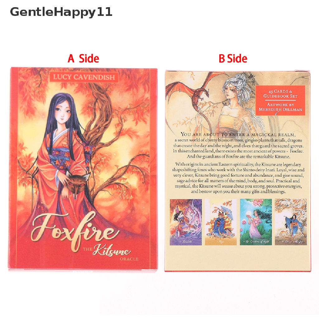 Gentlehappy 1Box Foxfire Kartu Oracle Tarot Ramalan Ramalan Deck Party Board Game Tarot