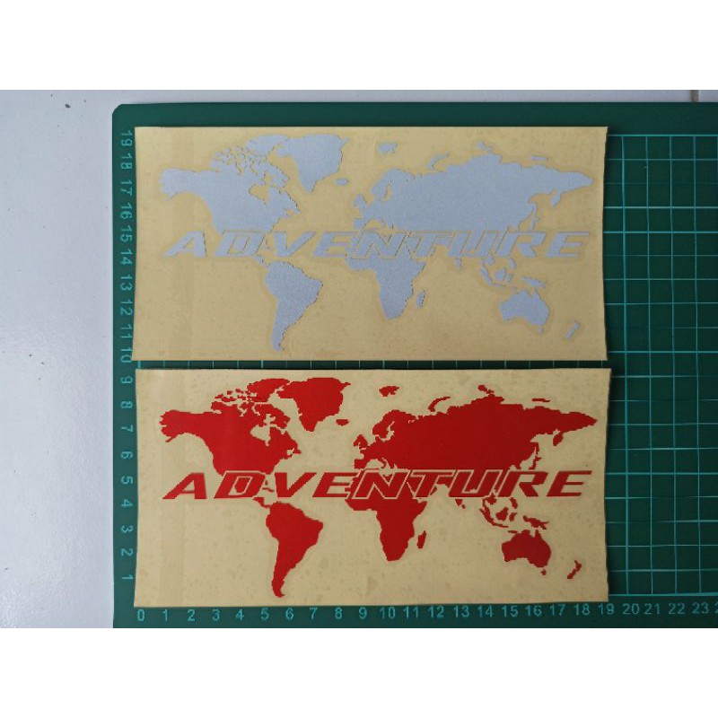 

sticker peta indonesia / peta dunia