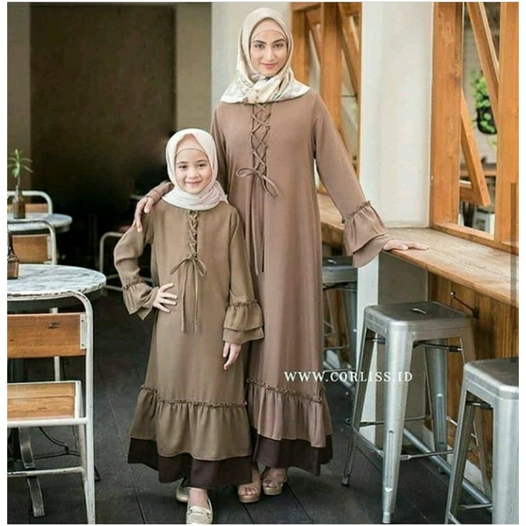 Jual GAMIS COUPLE IBU  DAN  ANAK  BUSANA  MUSLIM  WANITA  Murah  