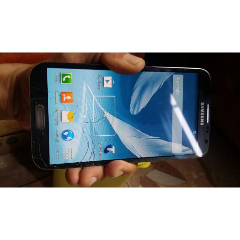 lcd samsung  note2 original copotan retak normal