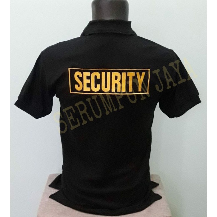 KAOS TULISAN SECURITY - POLO SHIRT SECURITY - KAOS KERAH SECURITY TULISAN BORDIR