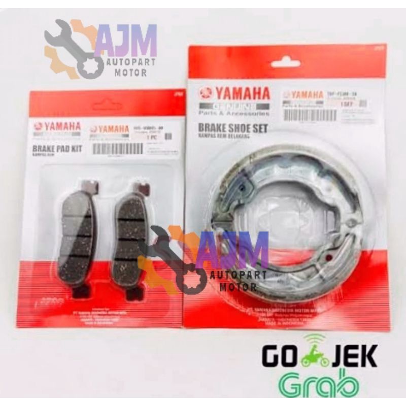 paket kampas rem depan belakang RX-KING NEW Yamaha (4US/5BP)