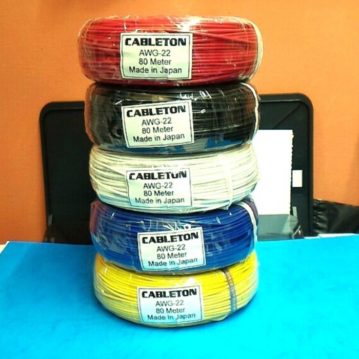Kabel Roll - Kabel Awg 22 Awg22 Kabel Rakit Cableton Jepang 1 Roll 80M