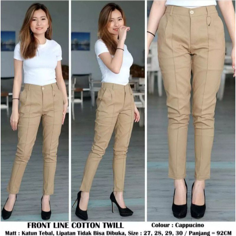 CELANA CHINO WANITA KATUN TWILL PENSIL SKINNY /CHINO WANITA/CHINOS WANITA/CELANA KATUN WANITA