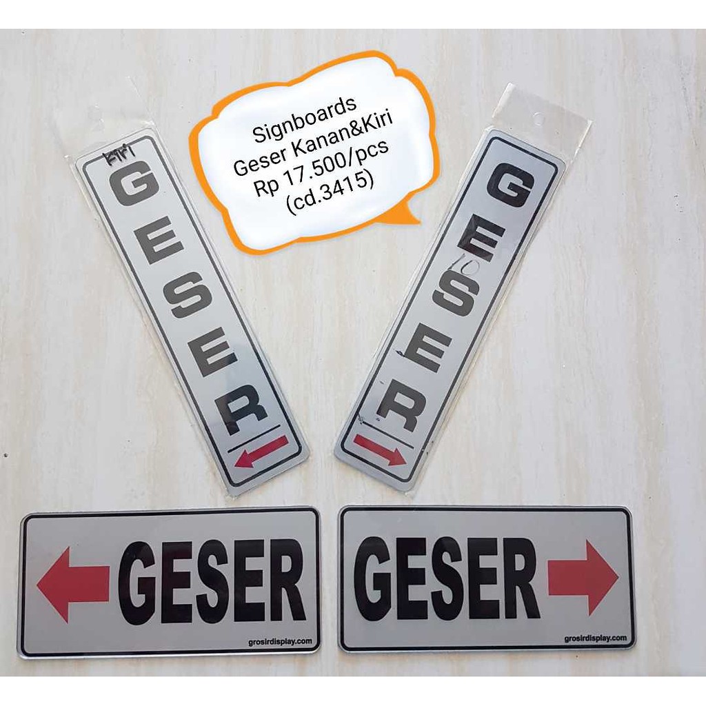 

STICKER PETUNJUK SIGNBOARD GESER KANAN/KIRI PROMO MURAH