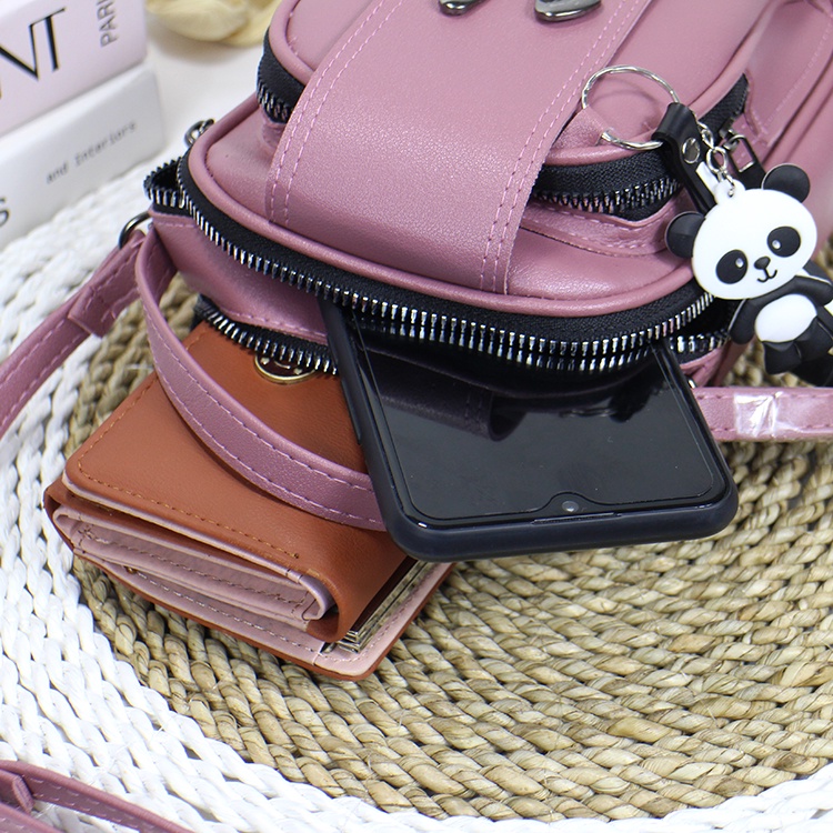 Luna Aura Tas Pouch Hp Wanita kelinci 3 Ruang Slingbag Hp Kekinian Tas Hp Koin Termurah Tas ootd