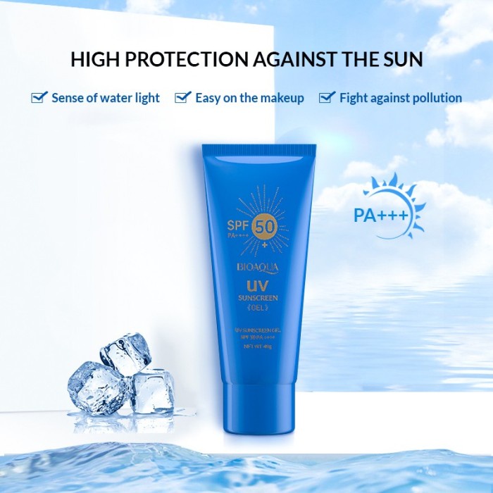 Sunscreen Wajah Gel SPF 50 PA ++++ 40g BIOAQUA UV sunscreen TUBE