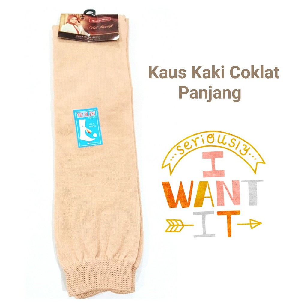 kaos kaki coklat moslem L panjang kaos kaki coklat hitam super panjang putih paskibra