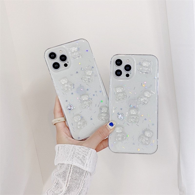 Bears Case 3D ALL PHONE TYPES Oppo A95 Reno 6 5 4 Vivo V23 Y15s X70 pro Samsung a32 a52 a72 M11 A22 m22 m32 m62 Xiaomi Redmi Note 6 7 8 9 10 Realme Iphone 13 12 max