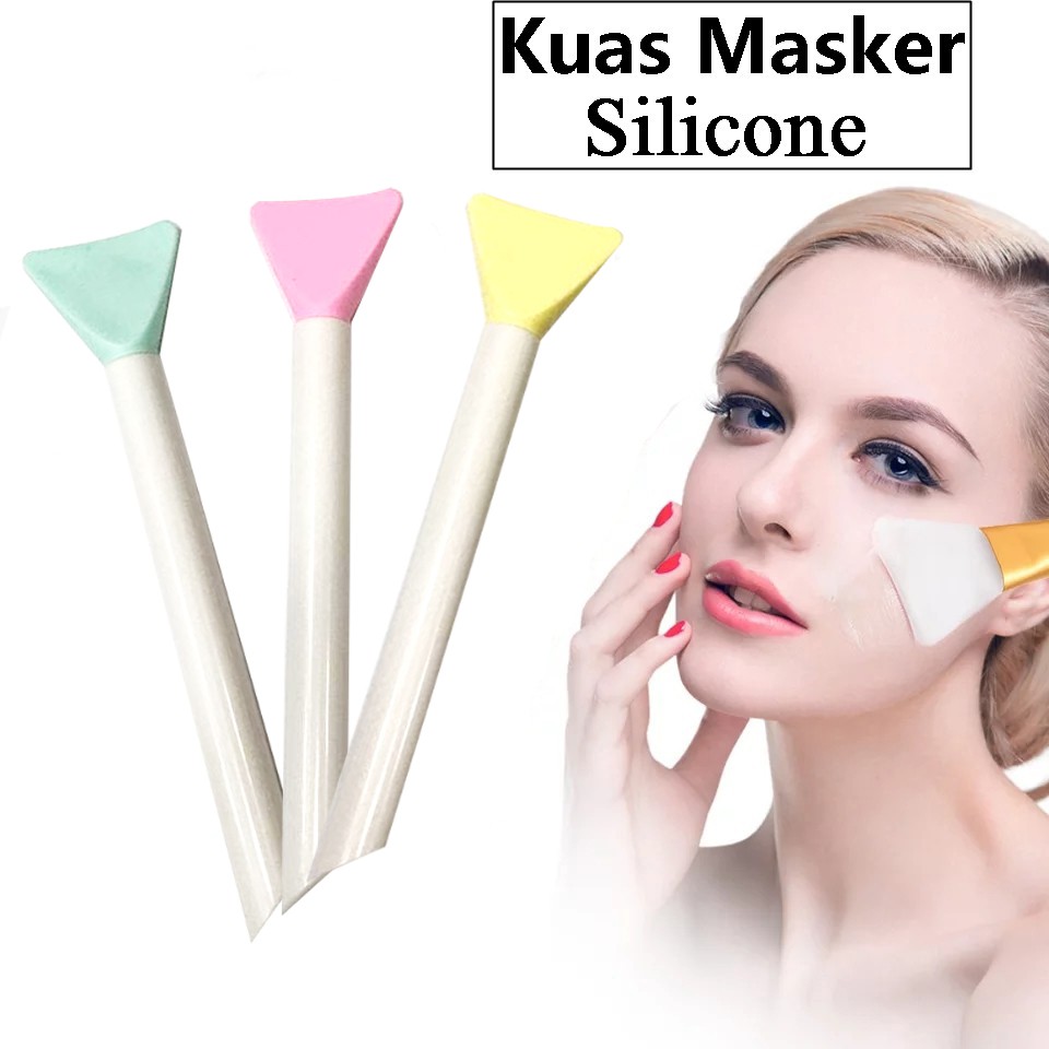 Kuas Masker Silikon Lembut Silicone Mask Brush