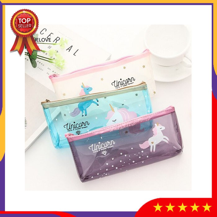 

ZVBS2 Tempat Pensil Super Unicorn Pencil Case Pouch Alat Tulis Pensil Perlengkapan Sekolah