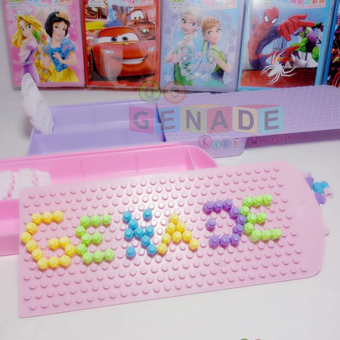 

Kotak Pensil Lego DIY pencil box mainan edukatif pasang susun