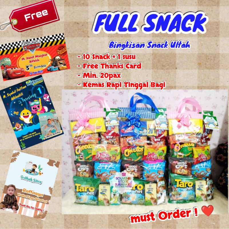 Snack Ultah Murah / Paket Ulang Tahun / Bingkisan Snack Ulang Tahun / Snack viral/Snack Surabaya