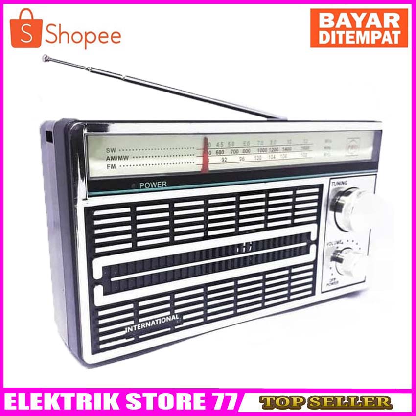 RADIO JADUL INTERNATIONAL 3 BAND FM-AM-SW RADIO PORTABLE