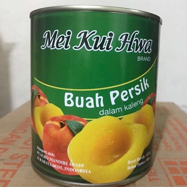 PEACH IN HALVES (Buah Peach dalam Syrup) MEI KUI HWA 825g