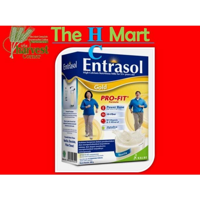

[COD] ENTRASOL GOLD 51+ VANILA 370 GR - EXP.BARANG NEW, FRESH & vALID [COD]