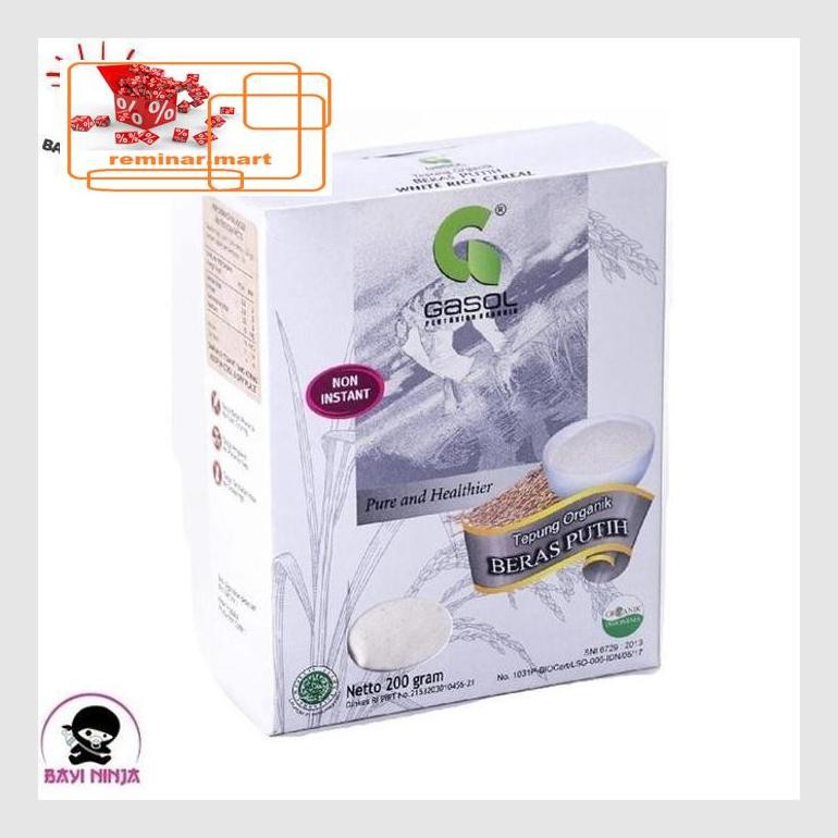 

S0Bers Gasol Organic Tepung Beras Putih Organik 200 G Ric0S50B