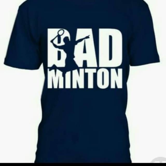 KAOS COMBED 30S BADMINTON 2 BARIS BAJU TSHIRT