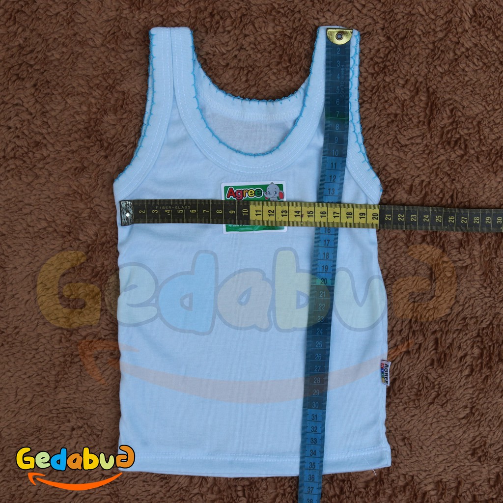 3 Pcs - Singlet Agree Warna SF 040  Pakaian kaos dalam anak agree halus - gedabug