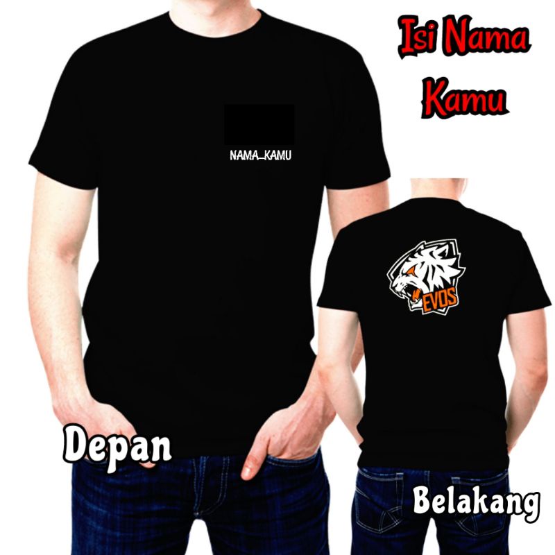 kaos anak dan dewasa &quot;gratis nama&quot; baju family free fire