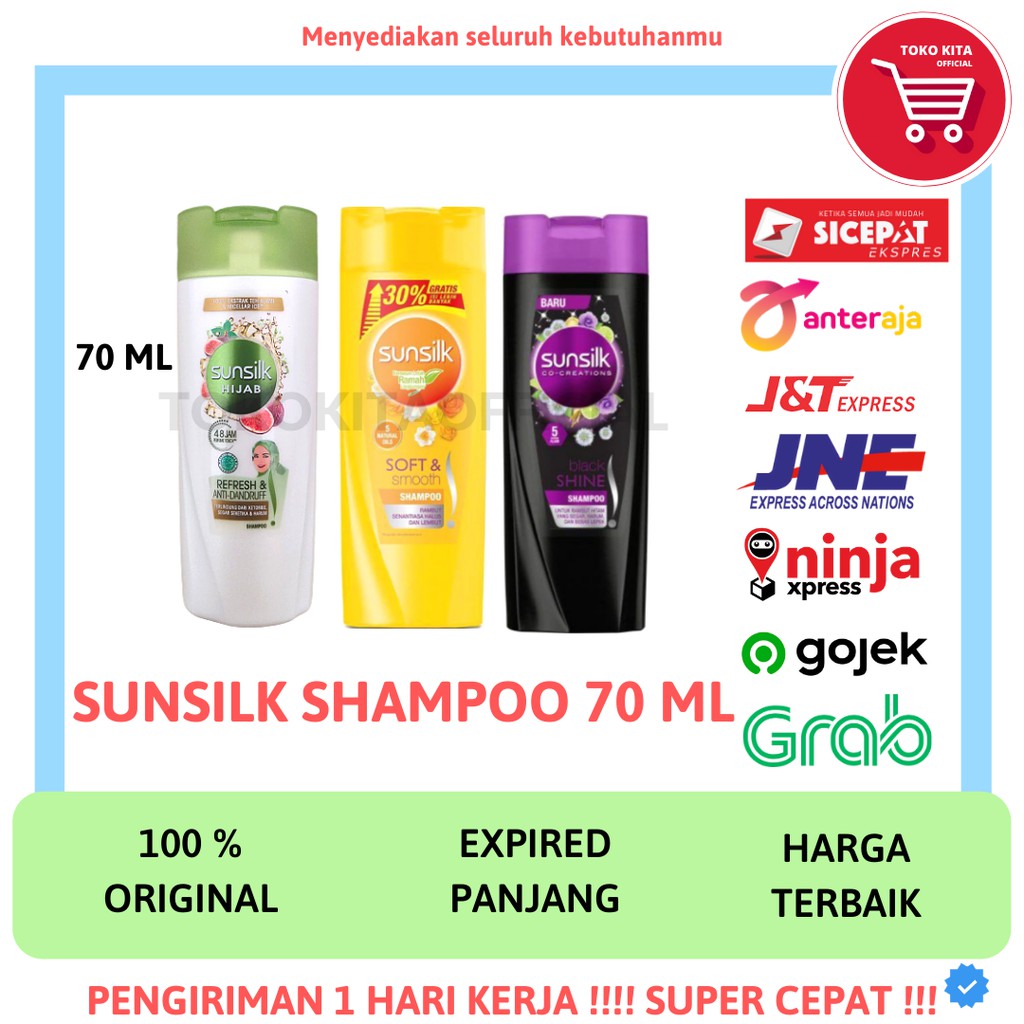 SUNSILK HIJAB & NON HIJAB SHAMPOO SHAMPO WANITA KECIL SUNSILK 70 ML