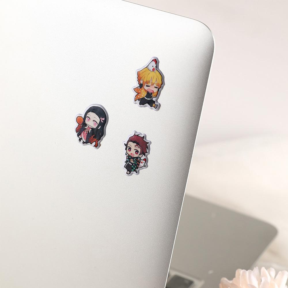 [Elegan] Demon Slayer Stiker 3D Kartun Botol Laptop Koper Buku Anime Graffiti Decals