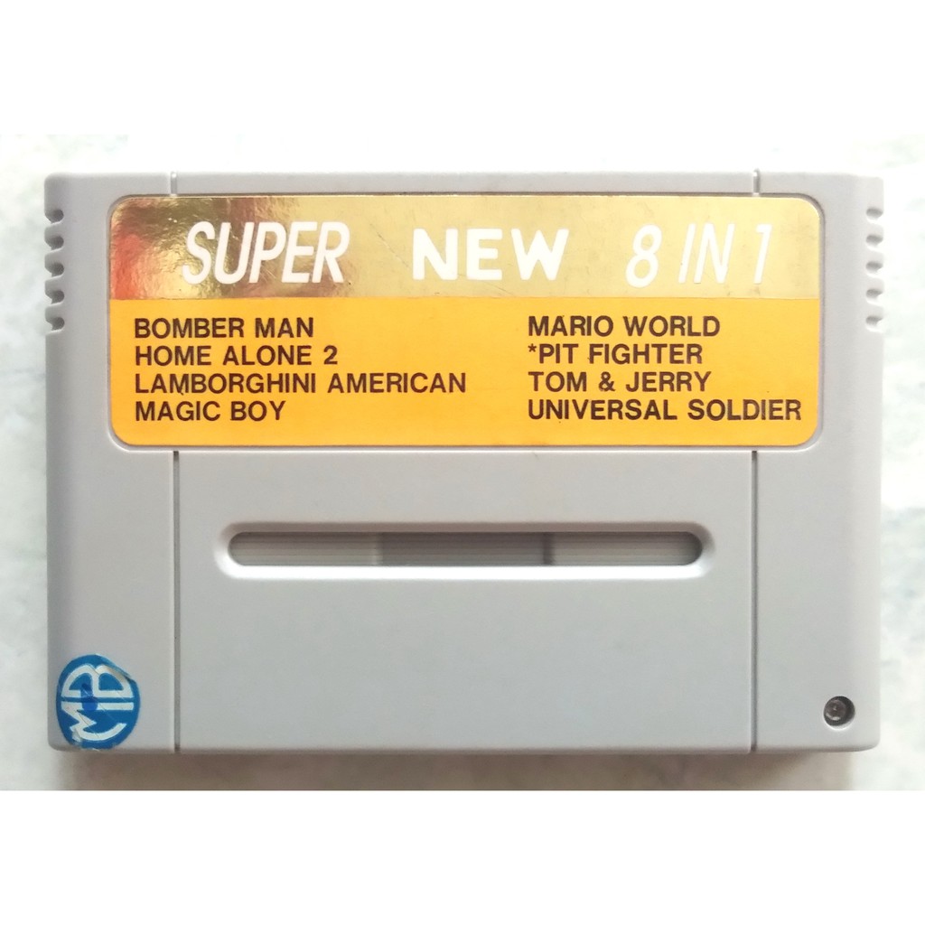 Kaset SNES Super Nintendo Jadul 8 in 1