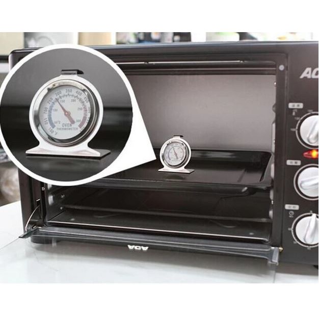 Thermometer Oven Stainless Analog 300C Baking Cooking Kitchen Food