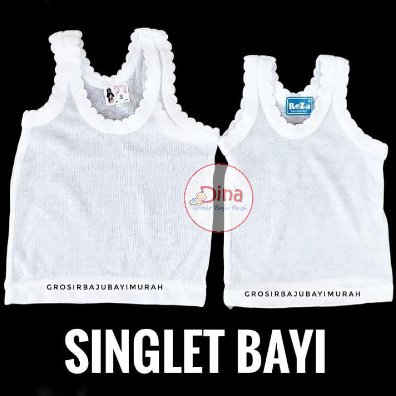 1 LUSIN singlet bayi KiKi/ZAHRA size S perlengkapan bayi