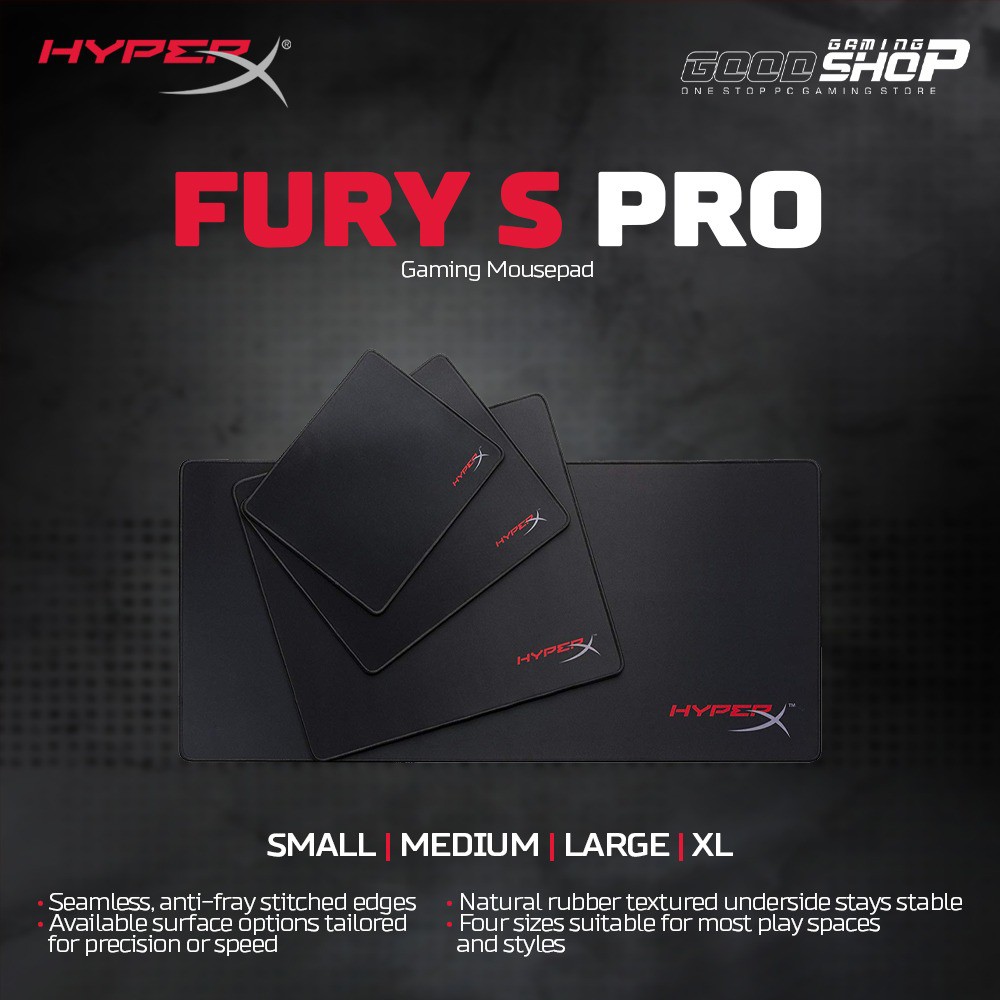 Hyperx Fury S Gaming Mousepad Shopee Indonesia