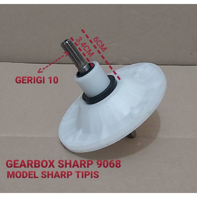 Gearbox girbox mesin cuci sharp gigi 10 / gearbox sharp 9068