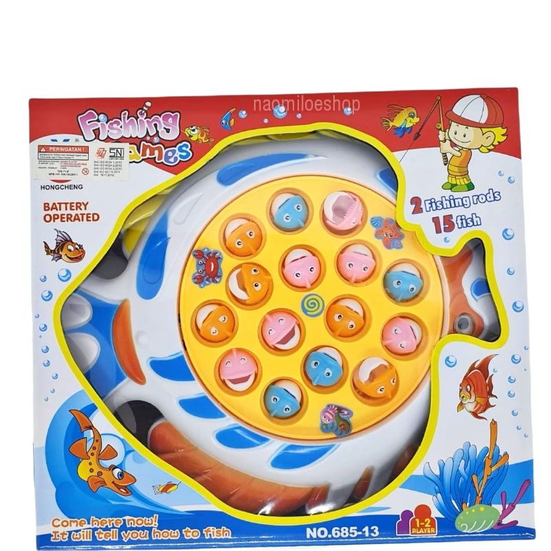 Mainan anak Fishing game mainan pancing ikan mainan anak laki laki  pancingan GIGI & PUTAR-4
