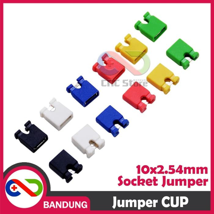 JUMPER CAP SOCKET SOKET 2.54MM 2.54 BLACK HITAM