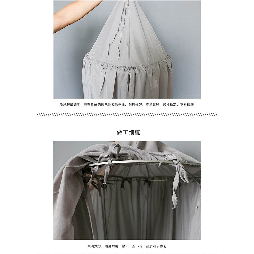 [BAYI &amp; EMAK] - Jaring Anti Nyamuk Kasur Bayi Baby Chiffon Mosquito Net 50x240cm - A75 - Gray