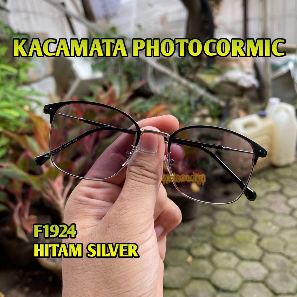 [TERMURAH] Kacamata Photocromic Korea / Anti Radiasi 2 In 1 Potokromik Photochromic Pria Wanita Fotocromic Potocromic